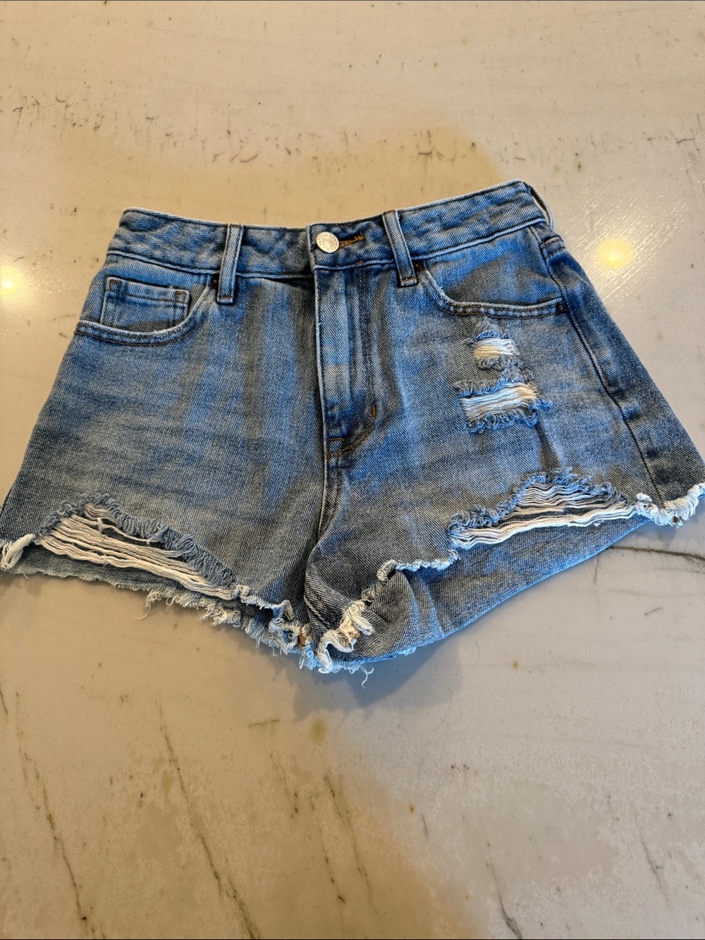 PacSun High Waist Festival Denim Jean Shorts